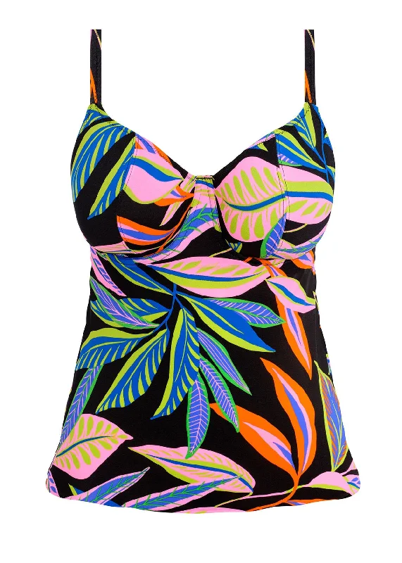 Plus Size Women's Puff - Sleeve Tank Tops in Pastel HuesFreya Desert Disco Tankini Top