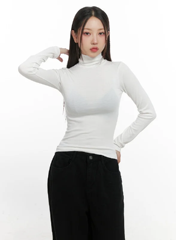 Thermal Women Long Sleeve Top for Extra Warmth in WinterSlimFit Turtle Neck Top CN415