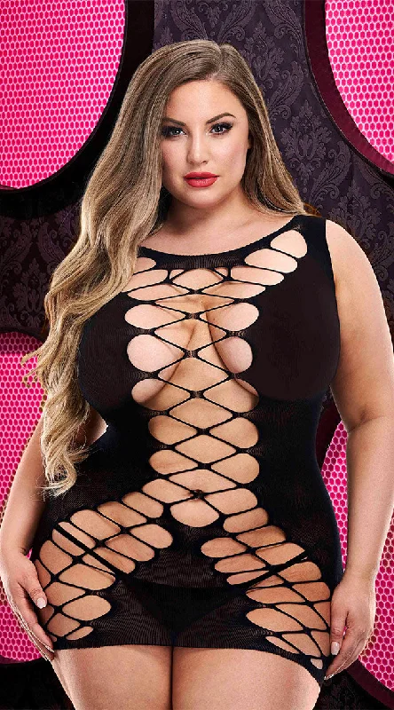 Ruffled Women Dress with Multiple Layers for a Playful and Girly StylePlus Size Love On Delay Mini Dress