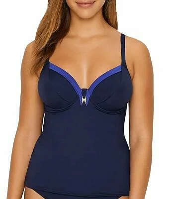 Halter Neck Women's Modal Blend Tank Tops for ComfortFantasie 6714, Oceandrive Underwire Plunge Tankini Bra Size Top