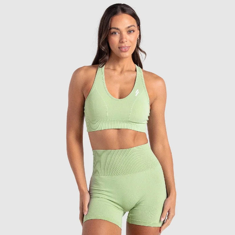 Off - Shoulder Women's Crop Top in Navy for a Chic and Trendy Beach EnsembleHyperflex 2 Crop - Pastel Green