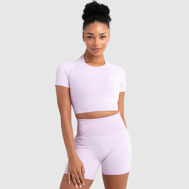 Velvet Women's Crop Top in Purple for a Luxurious and Rich - Hued Winter LookHyperflex 2 Cropped Tee - Lilac