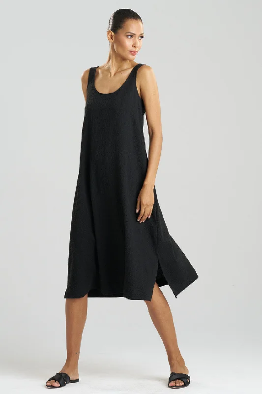 Crew Neck Women's Sustainable Tank Tops Made from Recycled MaterialsOnsen Tank Gown