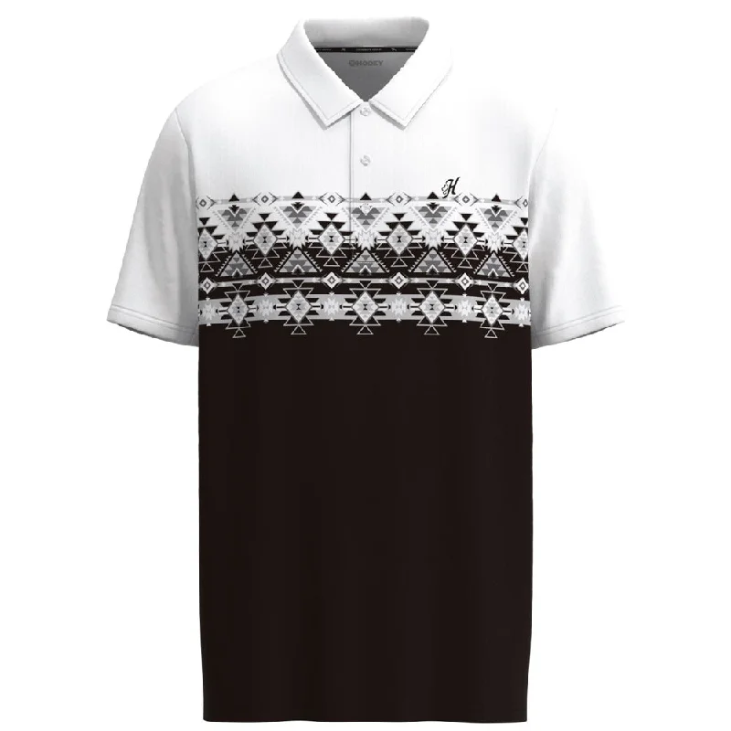 Retro - style polo shirt with a vintage logo"The Weekender" Aztec/Black Polo