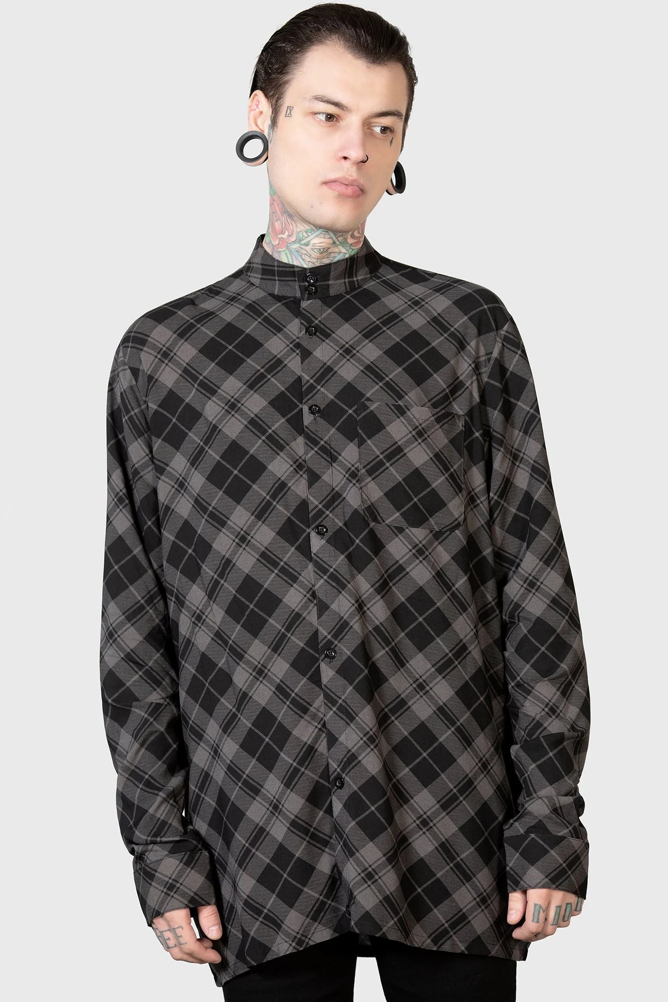 Geo - print polo shirt for a contemporary styleCain Plaid Shirt