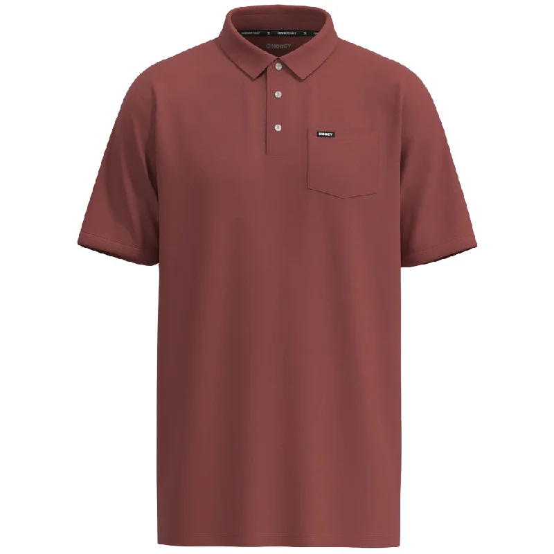 Navy blue slim - fit polo shirt for office wear"Hot Shot" Marsala  Polo