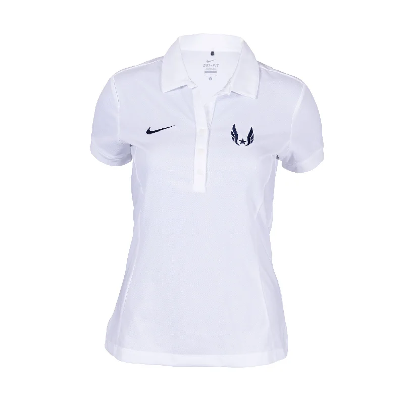 Petite - sized polo shirt with shorter lengthNike USATF Women's Dri-FIT Team Polo