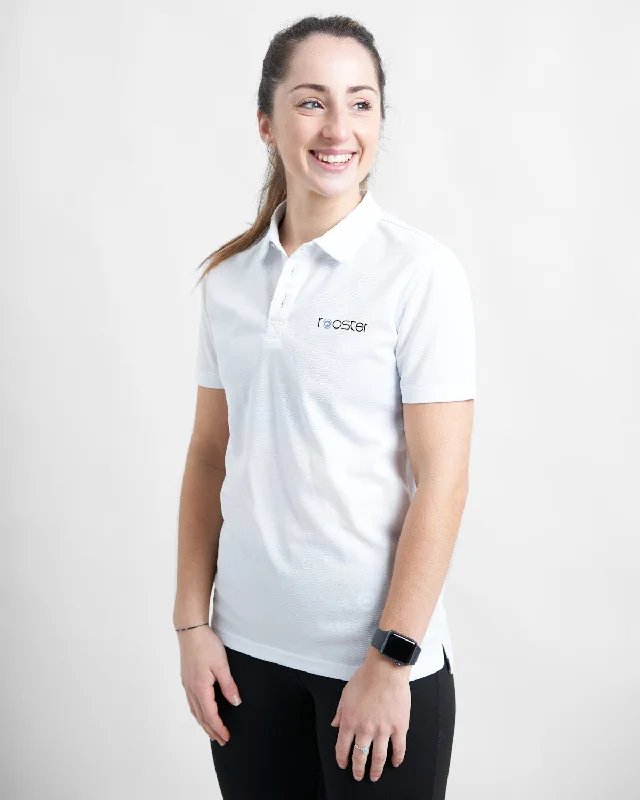 Two - tone polo shirt for a modern and stylish appearanceTechnical Polo for Women (WHITE)