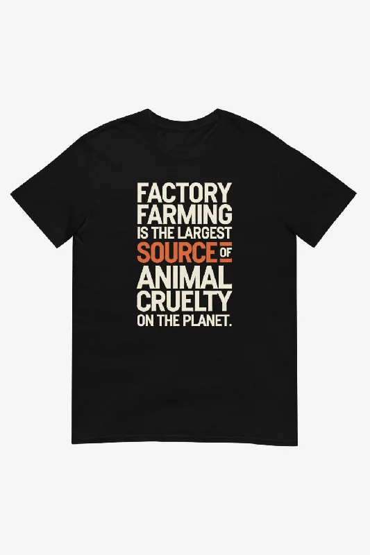 Sheer Women T Shirt for a Stylish and Alluring LookFactory Farming Unisex T-Shirt