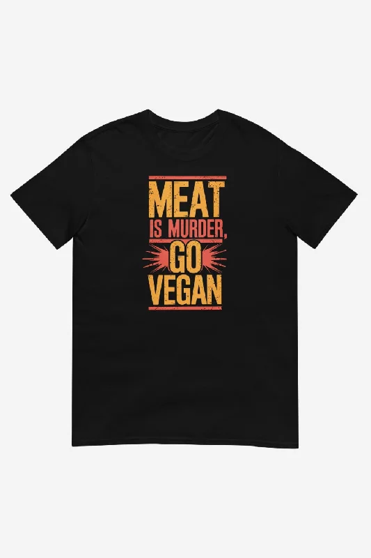 Moisture - Wicking Women T Shirt for Active LifestylesGo Vegan Unisex T-Shirt