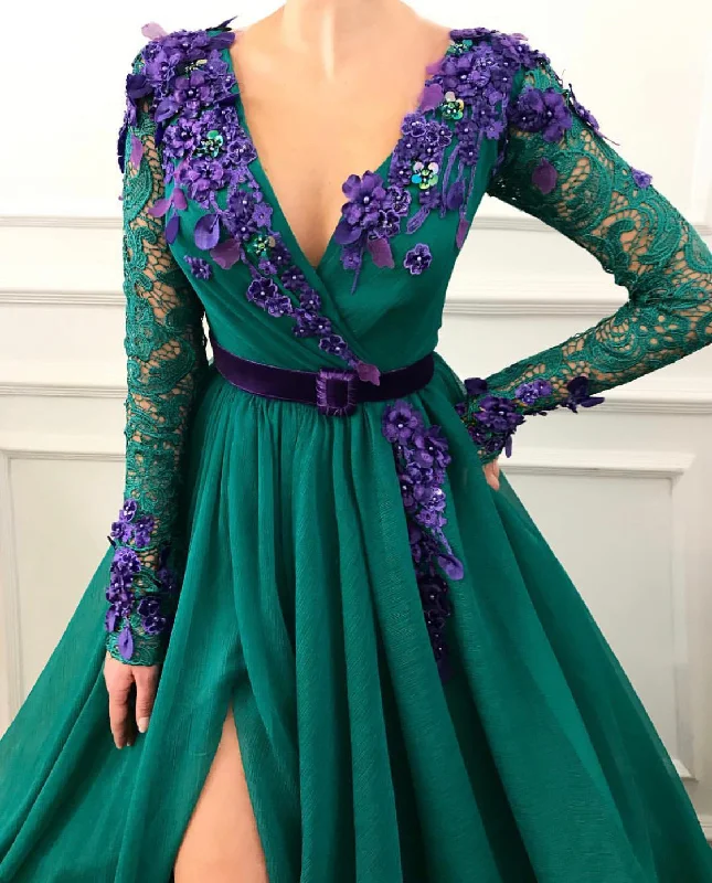 Empire Waist Women Dress to Accentuate the Bust and Conceal the WaistBlooming Meadow Gown