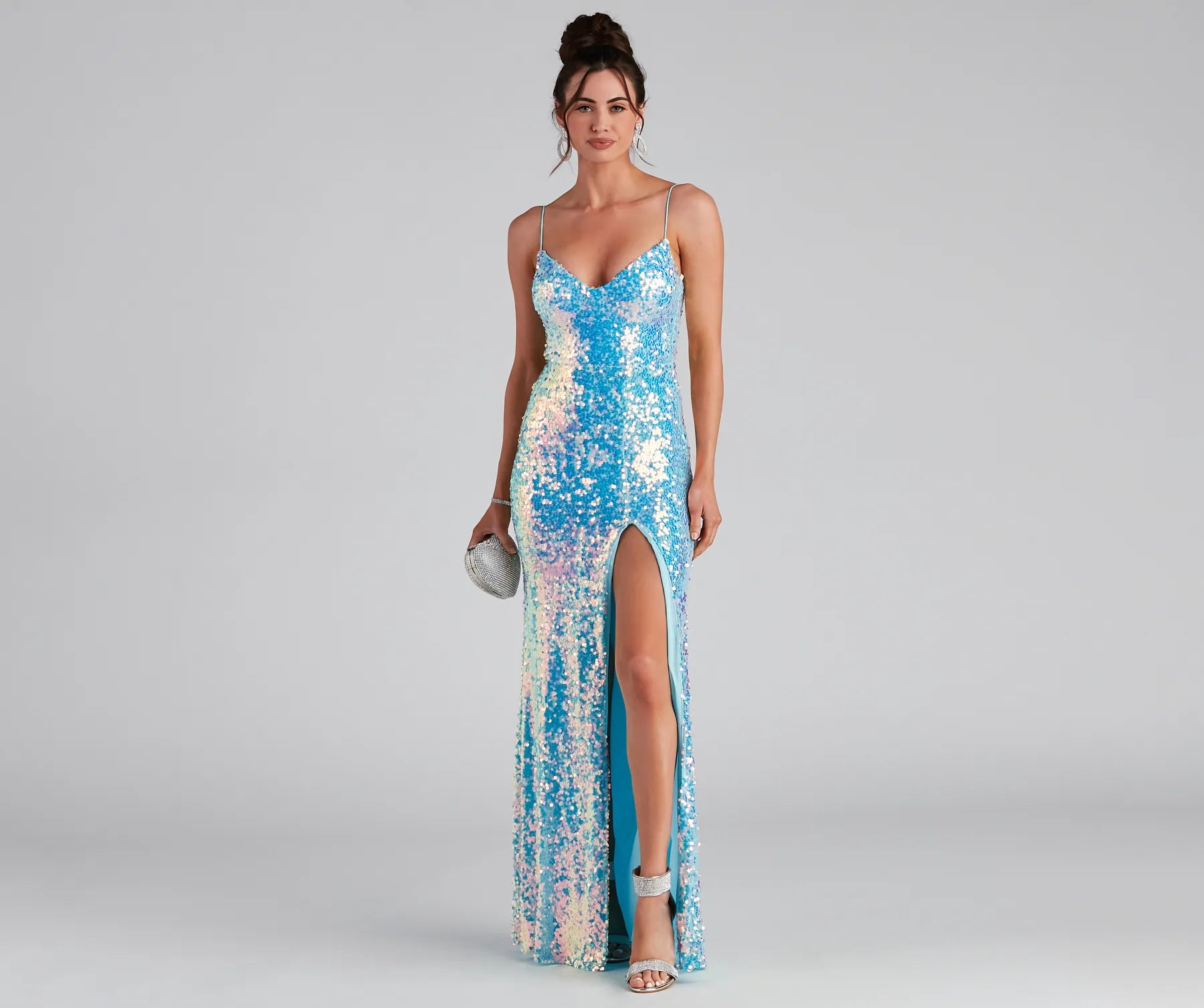 Strapless Women Dress with a Built - in Bra for Comfort and SupportSkylar Sequin A-Line Formal Dress