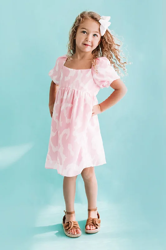 Maxi Women Dress with Floral Print for a Bohemian VibeSt. Tropez Time Children's Dress in Pink