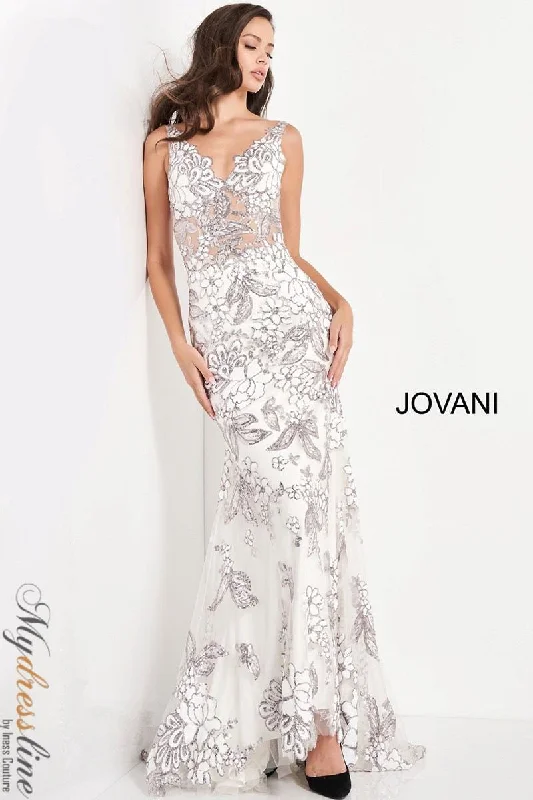 Strapless Women Dress with a Built - in Bra for Comfort and SupportJovani 04332