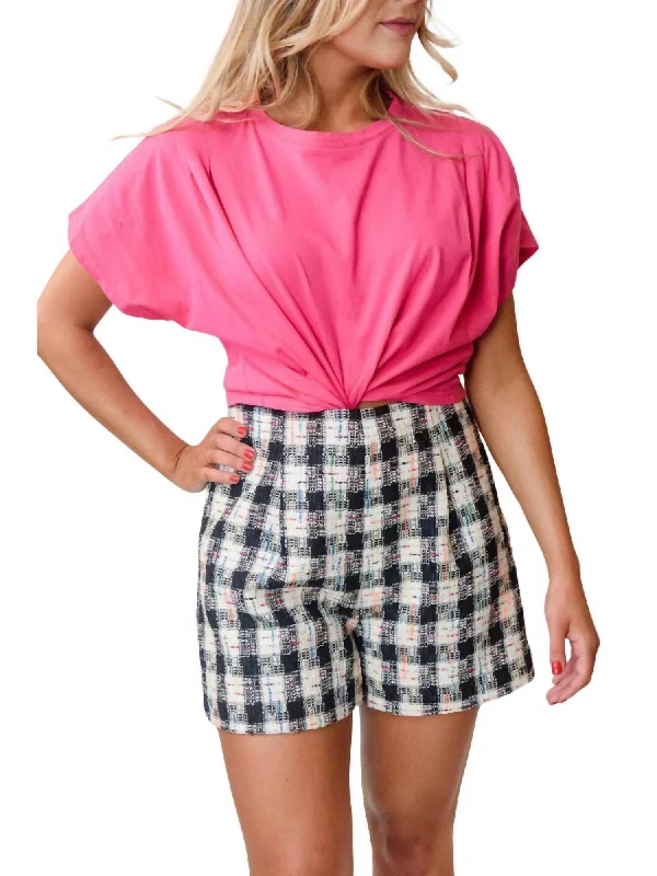 Ruffled Hem Women Shorts to Add a Feminine TouchBrieu Short In Multi