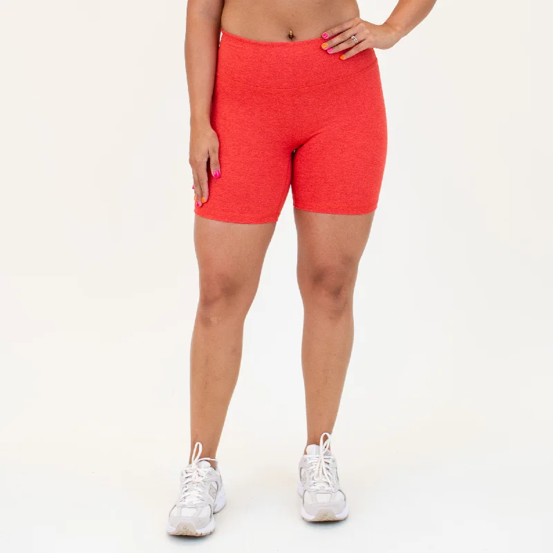 Belted Women Shorts to Enhance the WaistlineBiker Short 6" - No Front Seam - High Rise