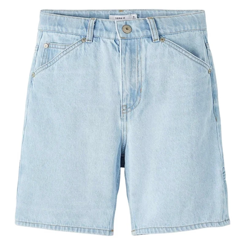 High - Waisted Women Shorts for a Retro and Flattering LookName it Light Blue Denim Ben Straight Denim Shorts