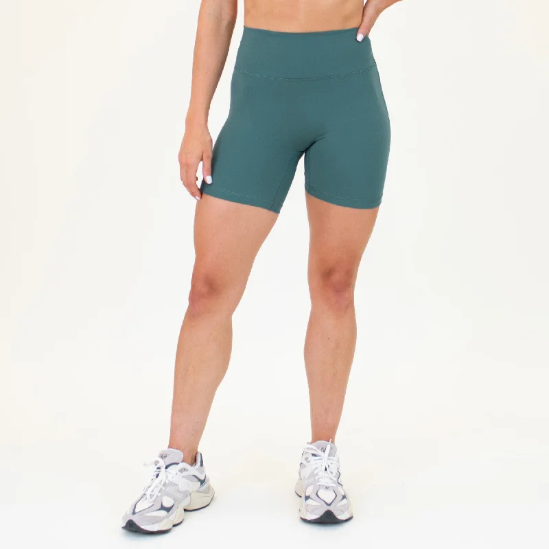 Linen Women Shorts for Breathable Comfort in Hot WeatherBiker Short 6" - No Front Seam - High Rise