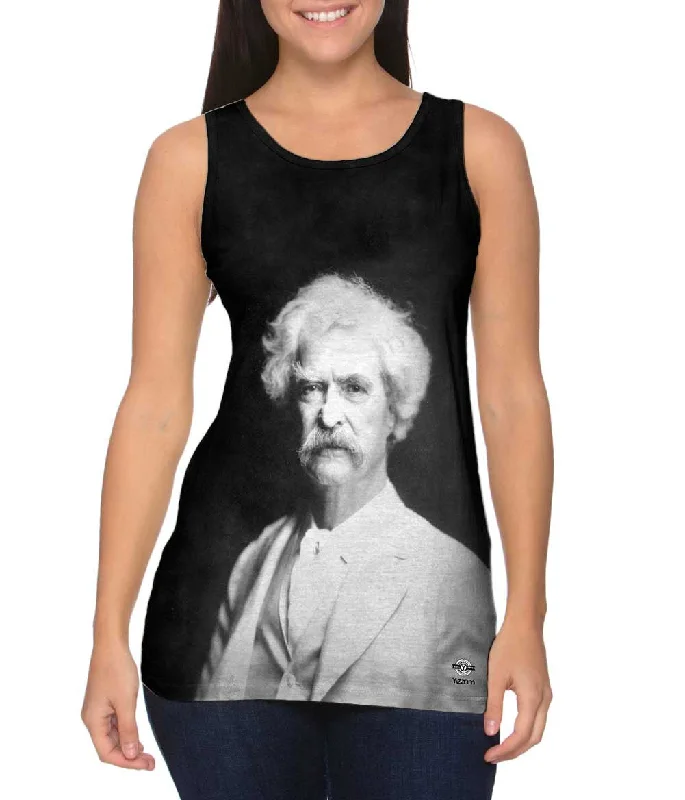 Crew Neck Women's Sustainable Tank Tops Made from Recycled MaterialsThe Classics Mark Twain