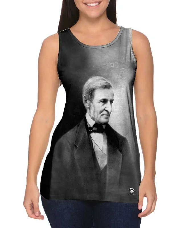 Women's Cropped Tank Tops with Vintage Band LogosThe Classics Ralph Waldo Emerson